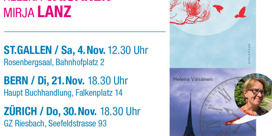 DOPPEL-LESUNG in St. Gallen, Bern und Zürich im November